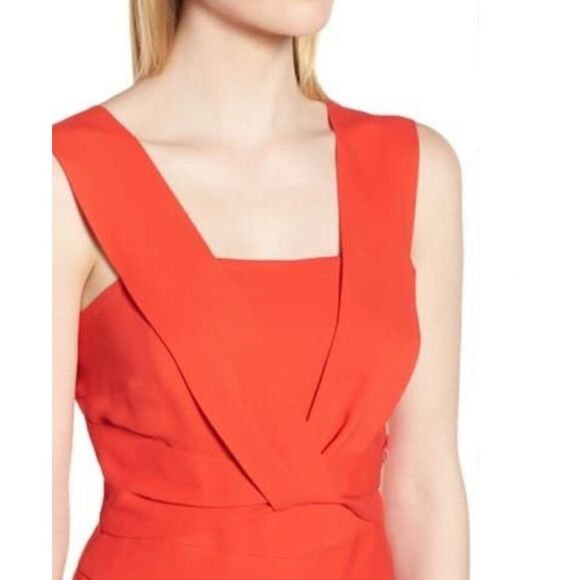 New. Lewit red cropped wide legged jumpsuit. With twisted detail. Size 4/6 - Picture 10 of 12